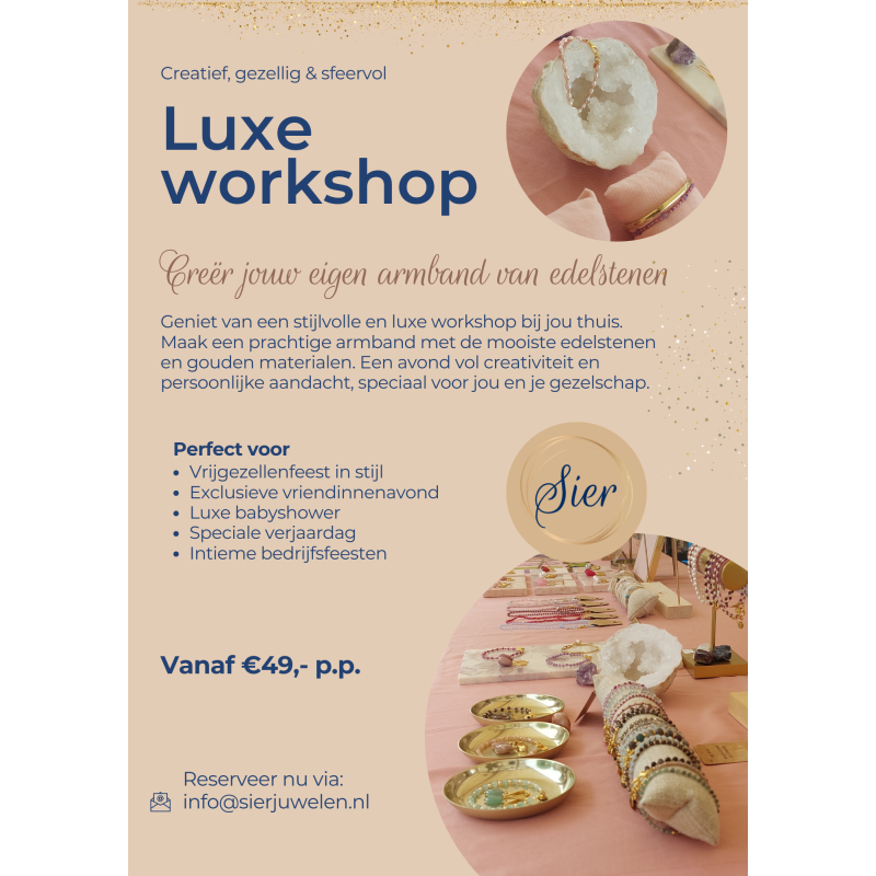 Workshop armband van edelstenen maken