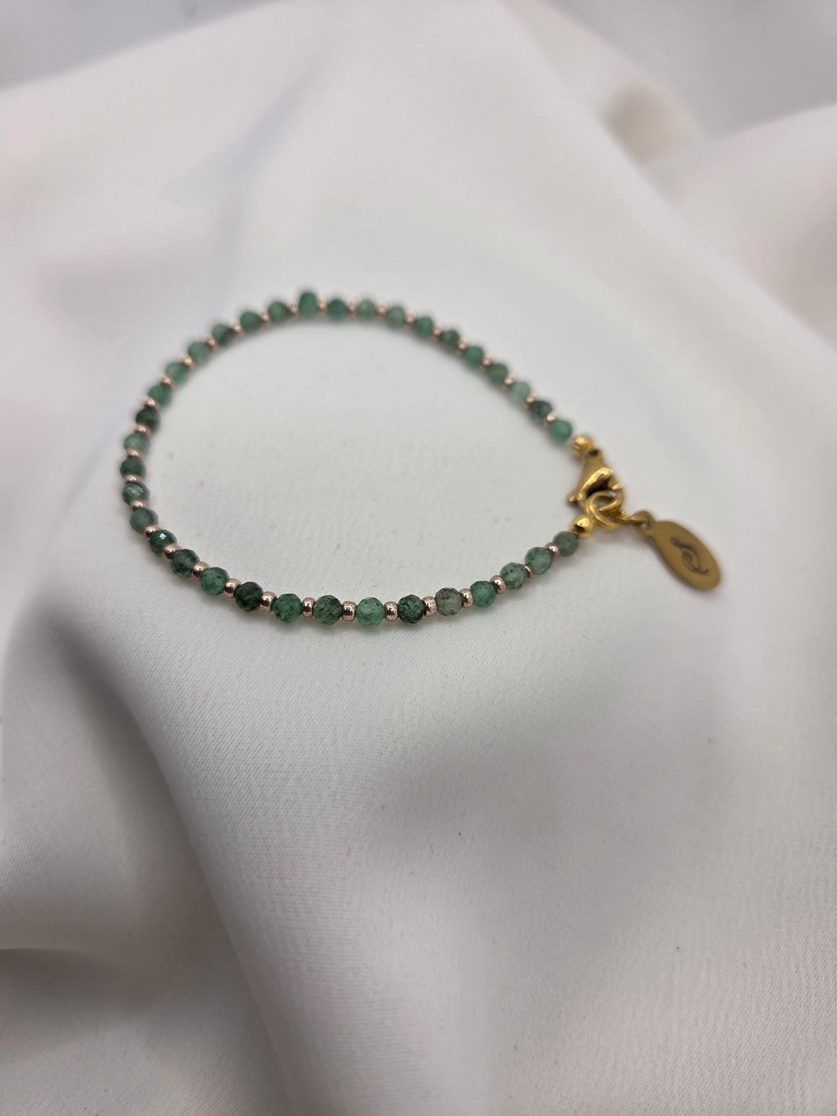 Armband Groene strawberry kwarts