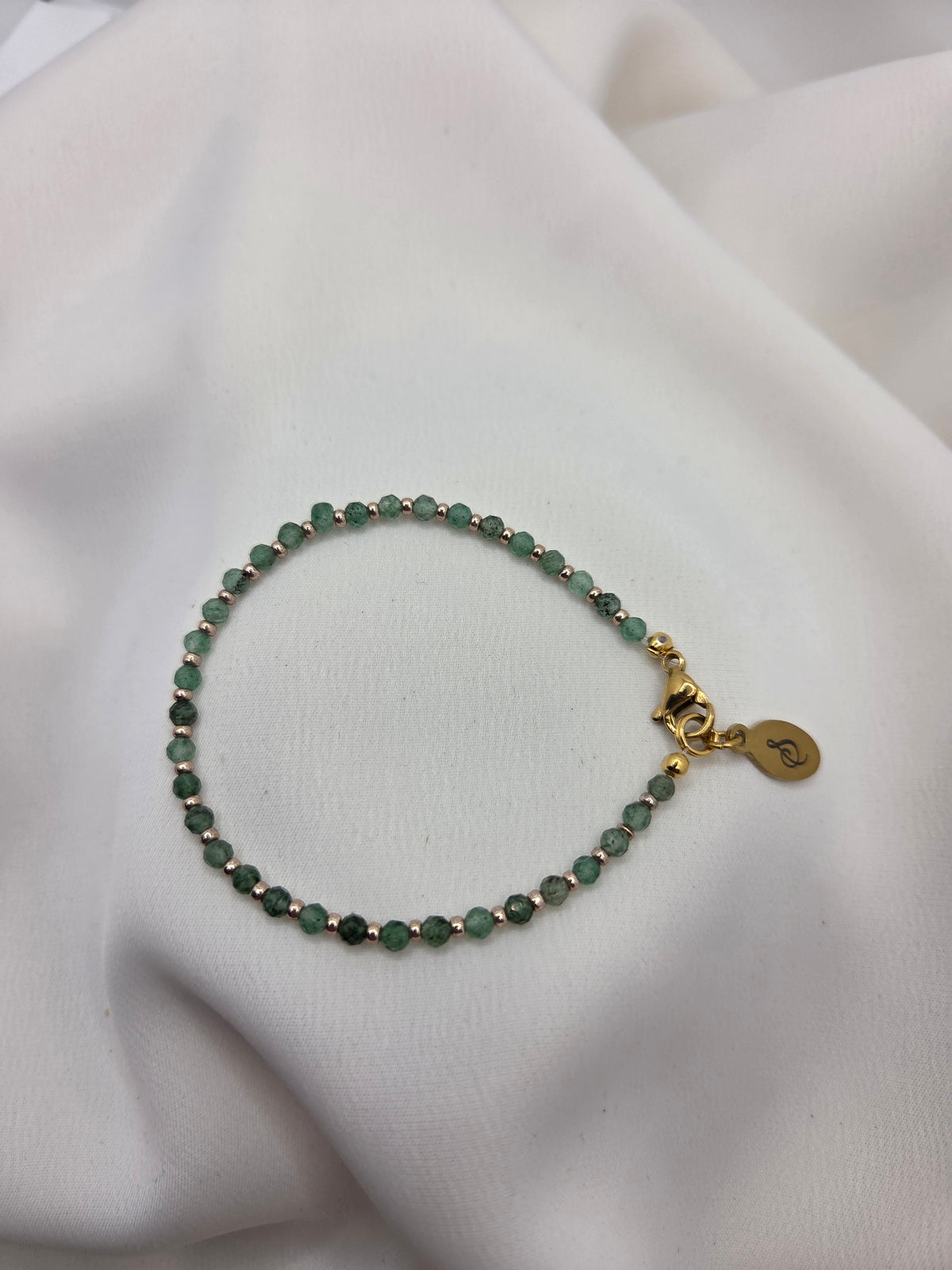 Armband Groene strawberry kwarts