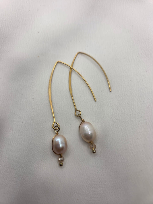 Oorbellen - Parels - Goudkleurig - 09