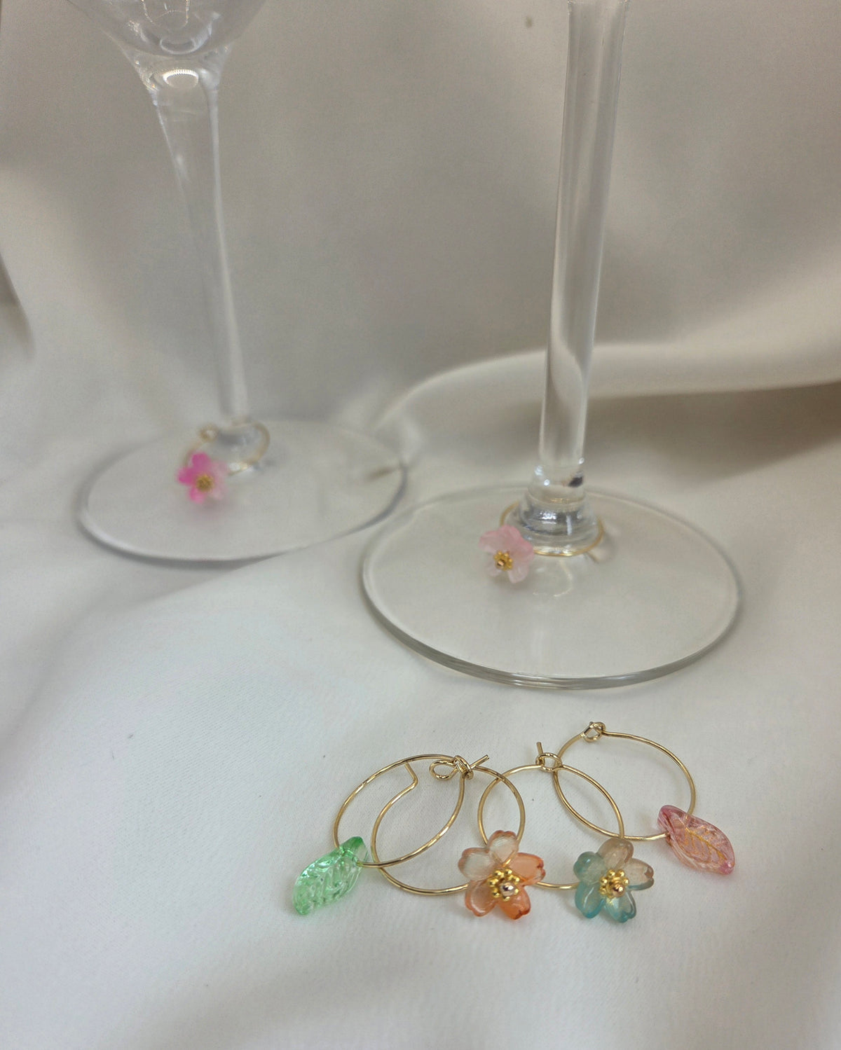 Wijnglas Markers Flowers(Set van 6)
